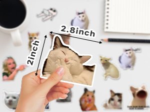 wholesale 24pcs funny magnets for fridge cat meme magnets cool magnet set crying cat dog hamster duck magnets for gaming kitchen home decor refrigerator car office cabinet dishwasher and whiteboard accessories factory & supplier oem