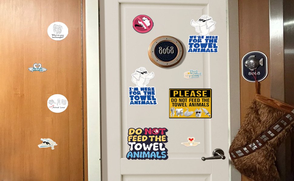 wholesale 11pcs cruise door magnets decorations, animal towel magnetic ship magnet for cabin room decor - 7'' x 9.4'' extra large factory & supplier oem