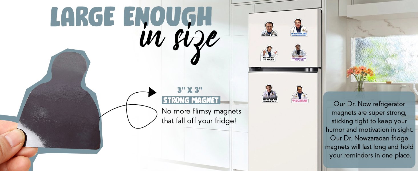 wholesale 12 pack dr now magnets, funny dr. nowzaradan fridge magnet - 3