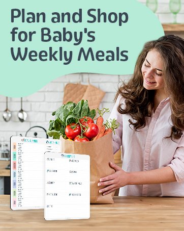 wholesale baby first food tracker, magnetic meal planner, fridge grocery shopping list chart (3 in 1) - dry, erase menu planner, strong stickiness on refrigerator - 11.6”x8.2”, blue - baby led weaning supplies factory & supplier oem