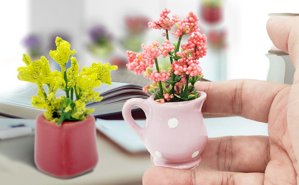 wholesale 9pack cute mini vase magnets for fridge, mini ceramic vase refrigerator magnets, funny plant magnet for refrigerator decoration kitchen locker kitchen office factory & supplier oem