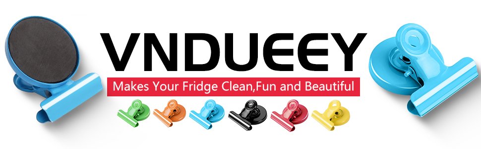 wholesale vndueey 6 pack fridge magnets refrigerator magnets, magnetic clips for whiteboard, magnet clips for kitchen office organizing & decorating（all black or colorful randomly send） factory & supplier oem