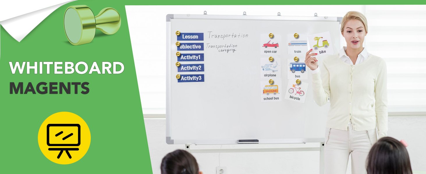 wholesale 20 pack refrigerator magnets yellow strong whiteboard magnets small magnets for kitchen school office factory & supplier oem