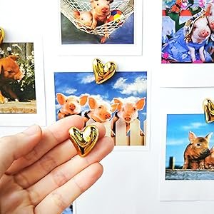 wholesale 12pcs refrigerator magnets gold magnets for fridge 0.83in small love heart cute decorative magnet set for home kitchen office whiteboard decor factory & supplier oem