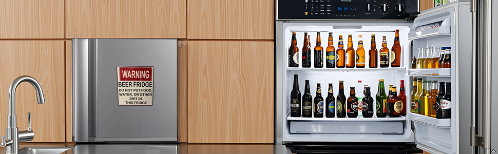 wholesale white warning beer fridge magnet, funny beer fridge magnet, refrigerator magnets stickers do not put food, water, or other shit in this fridge,kitchen accessories factory & supplier oem