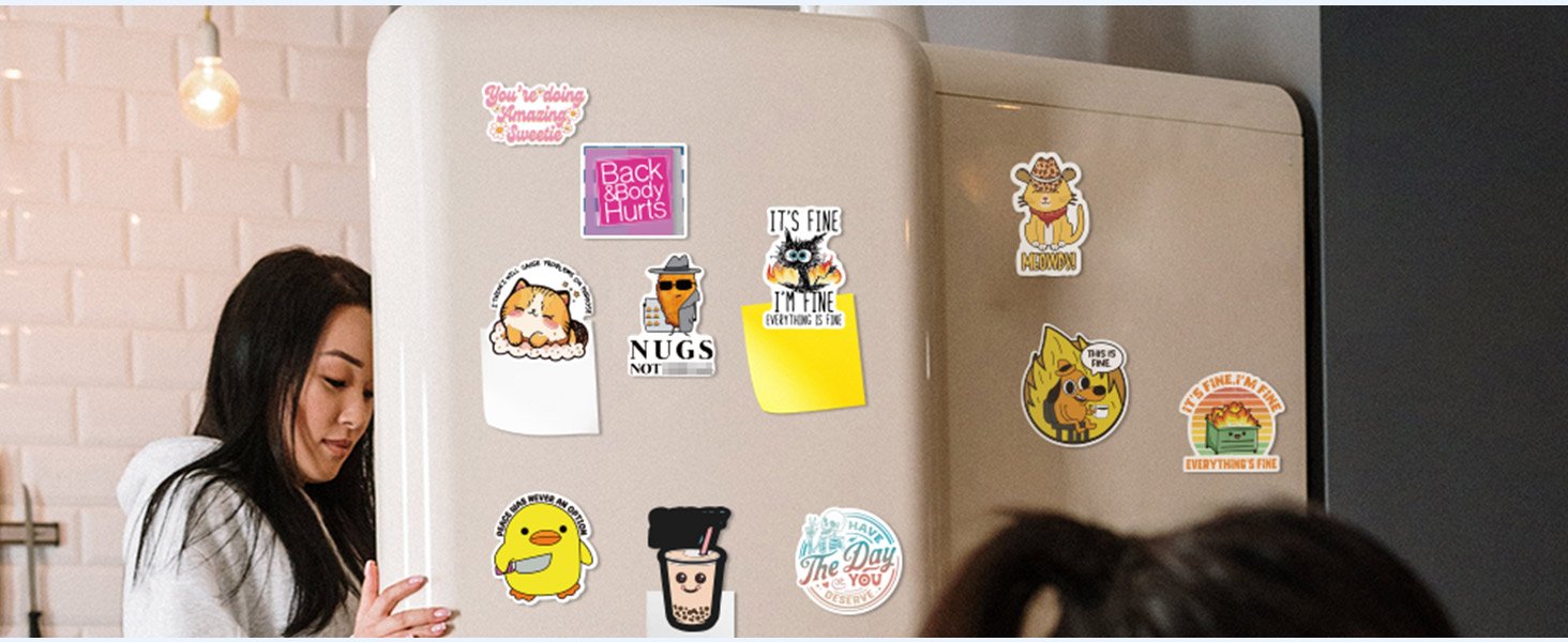 wholesale 13pcs funny meme magnets for fridge - funny fridge magnet adults refrigerator fun cute meme this is fine dog duck dumpster fire anime magnetics for the office home kitchen car decoration factory & supplier oem
