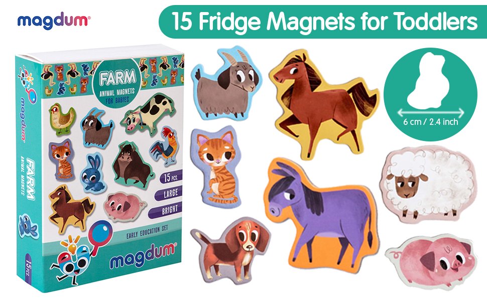 wholesale farm animal magnets -real large fridge magnets for toddlers- magnetic educational toys baby 3 year old baby learning magnets for kids- speech development toys - kid magnets for magnetic theatre factory & supplier oem
