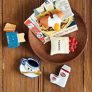 wholesale 10pcs refrigerator food magnets, 3d resin simulation food refrigerator magnets, cute whiteboard magnets. suitable for kitchens and offices factory & supplier oem