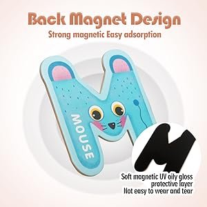 wholesale usatdd jumbo magnetic letters colorful abc alphabet animal shape toys large uppercase refrigerator fridge magnets preschool educational toy set learning spelling game for 3 4 5 year old toddler kids factory & supplier oem